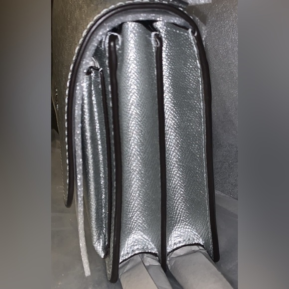 Coach Mini Klare Metallic Silver Shoulder Bag - Picture 5 of 6